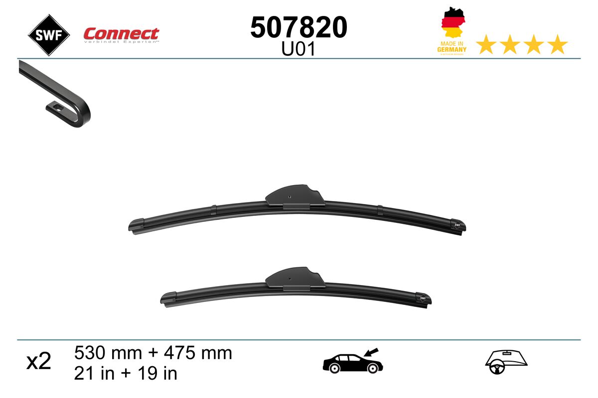 Lamela stergator VW GOLF IV (1J1) 1.6 16V  benzina 105 cai SWF 507820